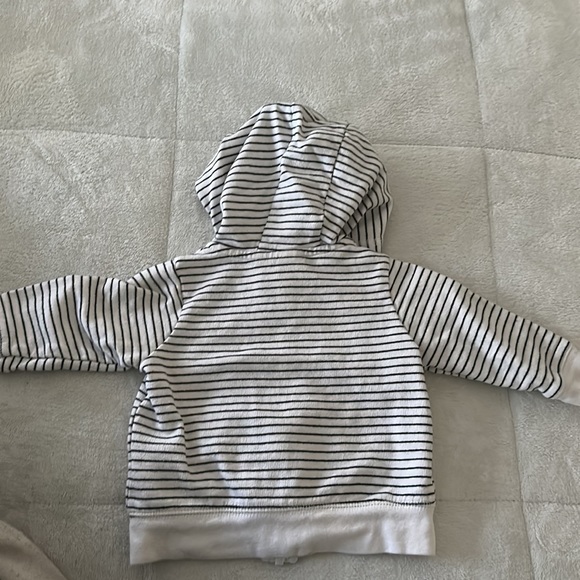 Carters Baby Girl Stripe Panda Hoodie | 6months - Picture 3 of 4